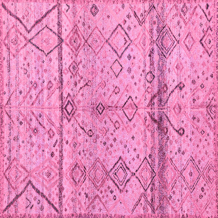 Square Machine Washable Oriental Purple Modern Area Rugs, wshabs4355pur