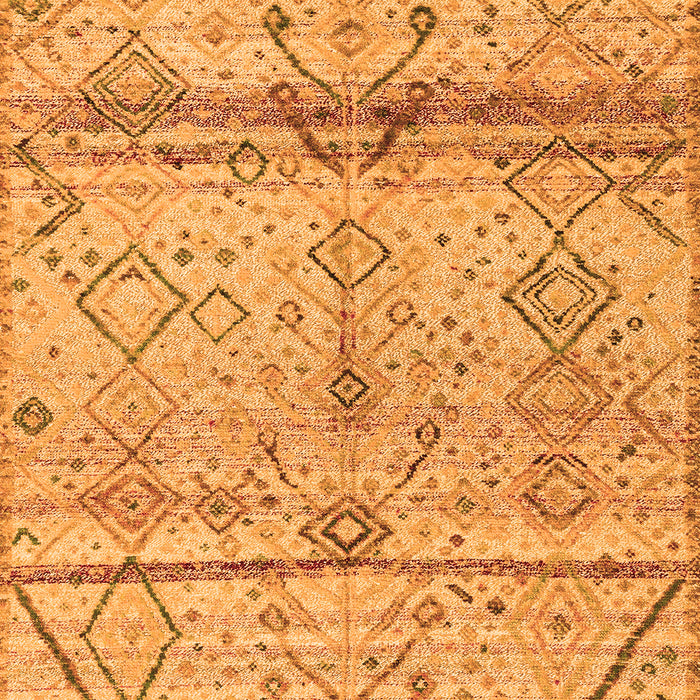 Machine Washable Oriental Orange Modern Area Rugs, wshabs4355org