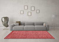 Machine Washable Oriental Red Modern Rug, wshabs4356red