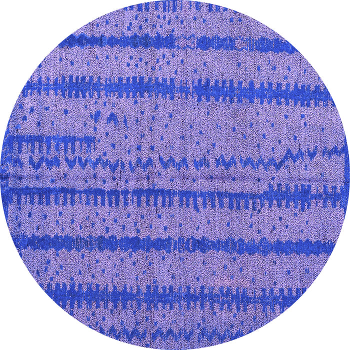 Round Oriental Purple Modern Rug, abs4356pur