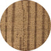 Round Oriental Orange Modern Rug, abs4356org