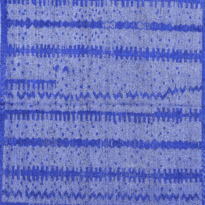 Square Machine Washable Oriental Blue Modern Rug, wshabs4356blu