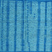 Square Machine Washable Oriental Light Blue Modern Rug, wshabs4356lblu