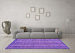 Machine Washable Oriental Pink Modern Rug in a Living Room, wshabs4356pnk