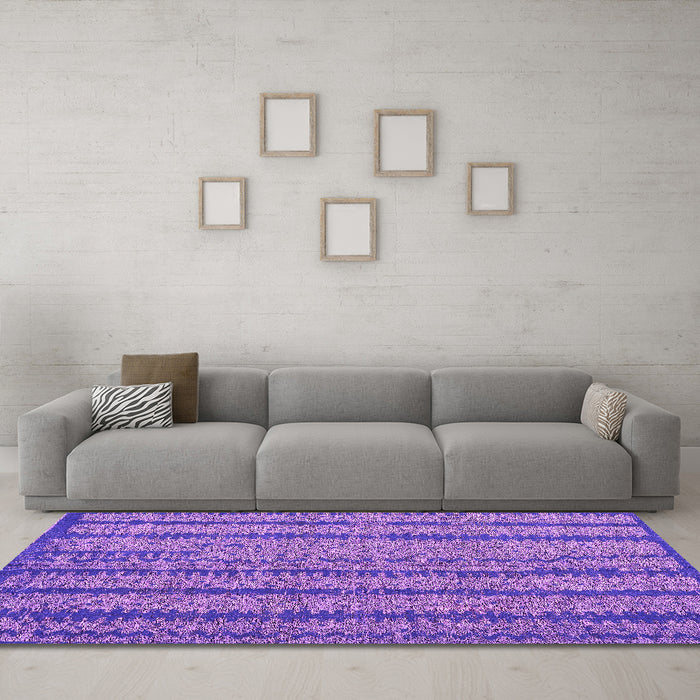 Machine Washable Oriental Pink Modern Rug in a Living Room, wshabs4356pnk