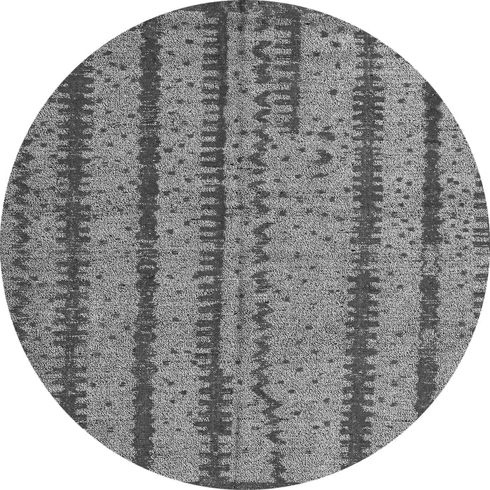Round Oriental Gray Modern Rug, abs4356gry