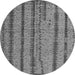 Round Oriental Gray Modern Rug, abs4356gry