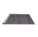 Sideview of Machine Washable Abstract Lavender Purple Rug, wshabs4357