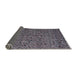 Sideview of Abstract Lavender Purple Oriental Rug, abs4357