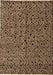 Machine Washable Oriental Brown Modern Rug, wshabs4357brn