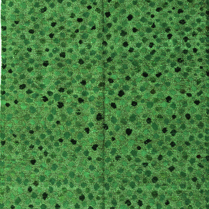 Machine Washable Oriental Green Modern Area Rugs, wshabs4357grn