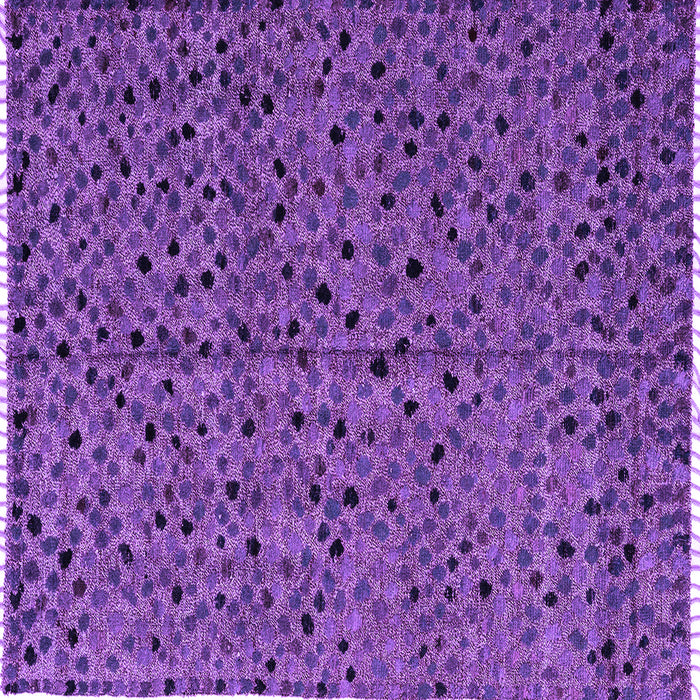 Square Machine Washable Oriental Purple Modern Area Rugs, wshabs4357pur