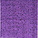Square Machine Washable Oriental Purple Modern Area Rugs, wshabs4357pur