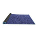 Sideview of Oriental Blue Modern Rug, abs4357blu