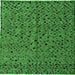 Square Oriental Green Modern Rug, abs4357grn