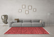 Modern Red Washable Rugs