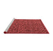 Modern Red Washable Rugs