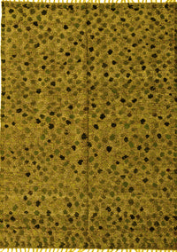 Oriental Yellow Modern Rug, abs4357yw