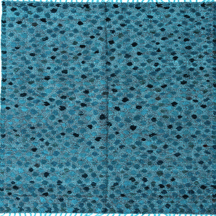 Square Oriental Light Blue Modern Rug, abs4357lblu