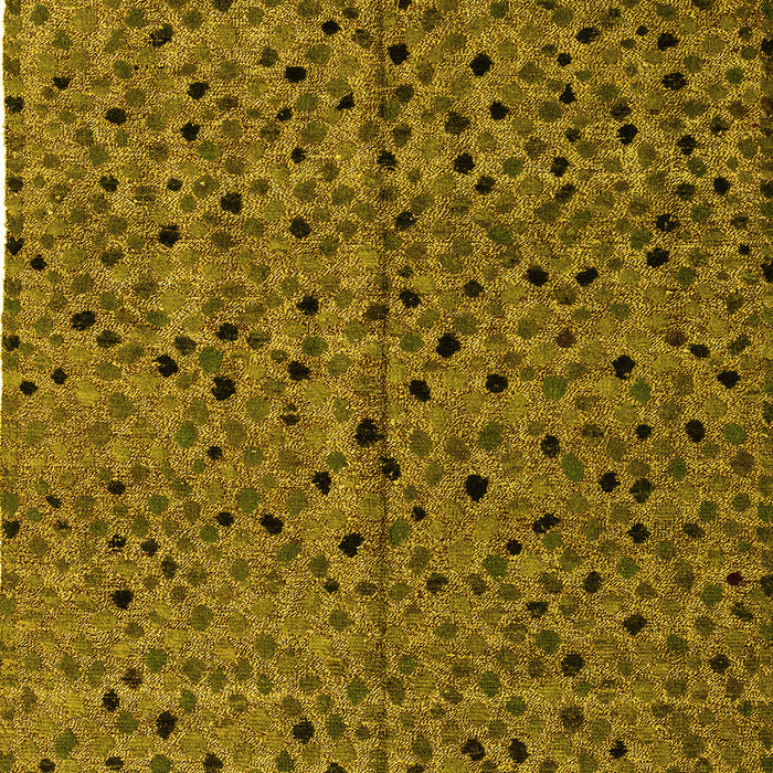 Machine Washable Oriental Yellow Modern Rug, wshabs4357yw