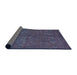 Sideview of Abstract Plum Purple Oriental Rug, abs4358