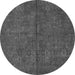 Round Oriental Gray Modern Rug, abs4358gry