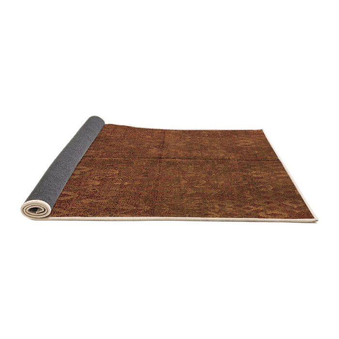 Sideview of Oriental Orange Modern Rug, abs4358org