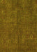 Machine Washable Oriental Yellow Modern Rug, wshabs4358yw