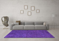 Machine Washable Oriental Purple Modern Rug, wshabs4358pur