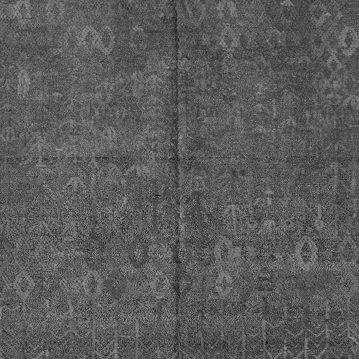 Square Machine Washable Oriental Gray Modern Rug, wshabs4358gry