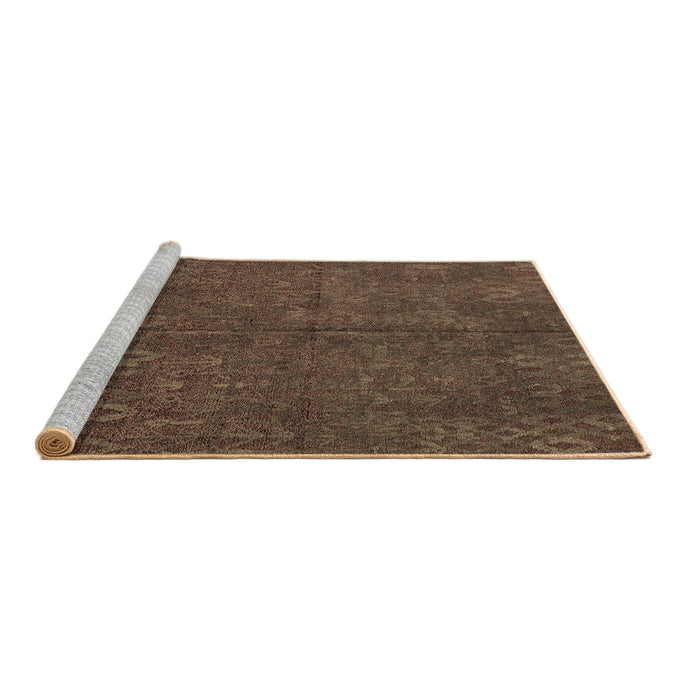 Sideview of Machine Washable Oriental Brown Modern Rug, wshabs4358brn