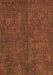 Machine Washable Oriental Orange Modern Area Rugs, wshabs4358org