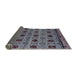 Sideview of Abstract Dark Gray Modern Rug, abs4359