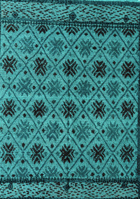 Abstract Turquoise Modern Rug, abs4359turq