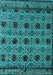 Abstract Turquoise Modern Rug, abs4359turq