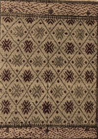 Abstract Brown Modern Rug, abs4359brn