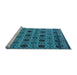 Sideview of Machine Washable Abstract Light Blue Modern Rug, wshabs4359lblu