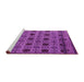 Sideview of Machine Washable Abstract Pink Modern Rug, wshabs4359pnk