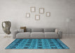 Machine Washable Abstract Light Blue Modern Rug in a Living Room, wshabs4359lblu