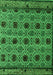 Abstract Green Modern Rug, abs4359grn