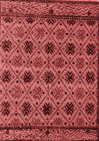 Abstract Red Modern Rug, abs4359red