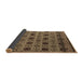 Sideview of Abstract Brown Modern Rug, abs4359brn