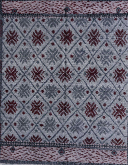 Machine Washable Abstract Dark Gray Rug, wshabs4359