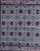 Machine Washable Abstract Dark Gray Rug, wshabs4359