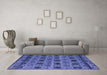 Machine Washable Abstract Blue Modern Rug in a Living Room, wshabs4359blu