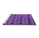 Sideview of Machine Washable Abstract Purple Modern Area Rugs, wshabs4359pur