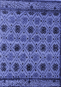 Abstract Blue Modern Rug, abs4359blu