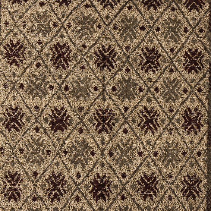 Machine Washable Abstract Brown Modern Rug, wshabs4359brn