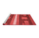 Modern Red Washable Rugs