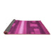 Sideview of Abstract Pink Modern Rug, abs435pnk